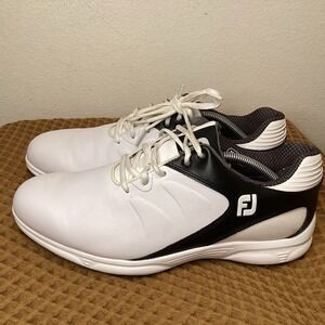 FootJoy Arc XT Softcollar Men's Size 11.5 Golf Shoes #59741 White Black